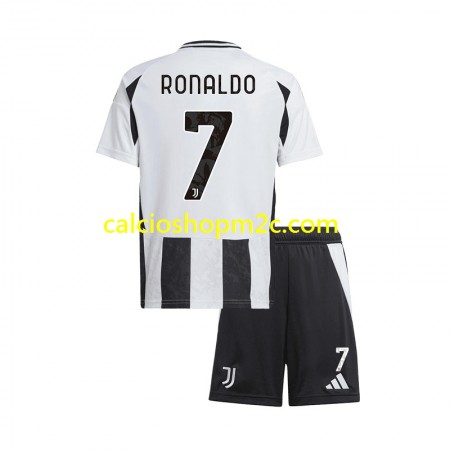 Juventus Cristiano Ronaldo 7 Bambino Maglia Prima 2024/2025 Manica Corta